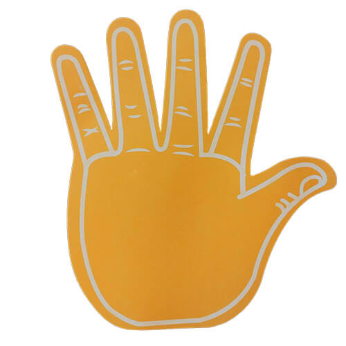 Foam hand high 5 oranje